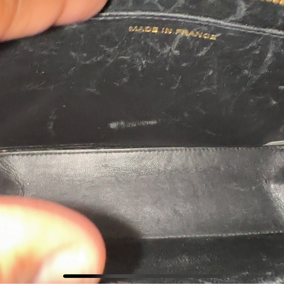 CHANEL Vintage Black Quilted Leather CC 1997-1999 Lagerfeld Purse - Picture 7 of 8